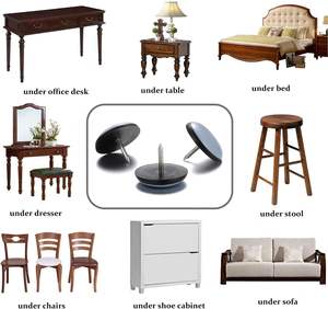 Meilleur protecteur de sol PTFE silencieux anti-dérapant mobile épaissi coussinets coulissants pour meubles Table chaise pour tapis Surface en bois dur - Product Image 5