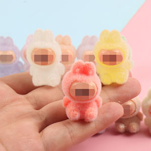 可爱迷你植绒坐立小雕像迷你怪物DIY钥匙扣配件 - Product Image 2