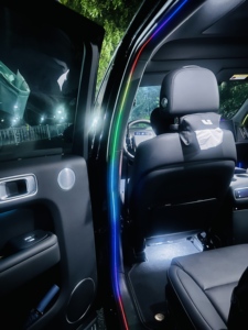 Bande lumineuse LED pour l'intérieur de la voiture, 128 couleurs, musique, synchronisation activée par le son, cadre de <span class=keywords><strong>porte</strong></span>, lampe d'ambiance - Product Image 6