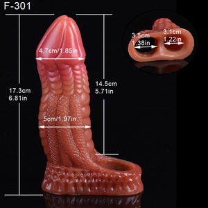 Funda para Pene FRRK, Dragón Rojo, Funda de Silicona para Pene, Extensor de Eyaculación Retardada Masculina, Súper Suave, Juguetes Sexuales para Adultos - Product Image 4