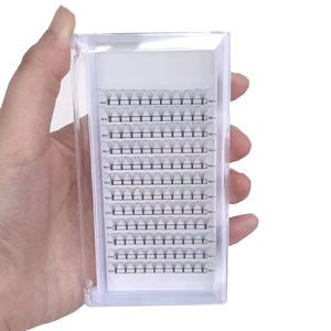 Ventilateurs préfabriqués <span class=keywords><strong>cils</strong></span> 5d 6d 10d thermocollés tige courte pré-faites extensions de <span class=keywords><strong>cils</strong></span> de volume ventilés - Product Image 3