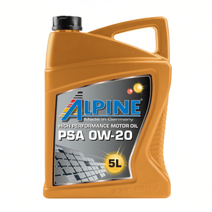 Huile moteur Alpine PSA 0W-20 5L, huile moteur fabriquée en Allemagne, huile moteur entièrement synthétique, lubrifiants automobiles, huile de base - Product Image 2