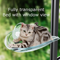 Nouveau matériau PP ventouse forte nid de chat nid de chat hamac fenêtre française ventouse nid pour animaux de compagnie