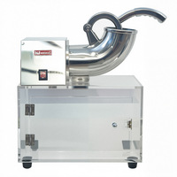 Broyeur à glace électrique commercial, machine à glace pilée, lame en acier inoxydable, machine à neige pilée réglable pour camion de restauration, bar, usage domestique