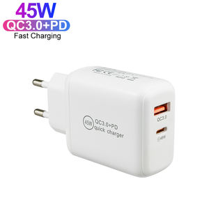 Chargeur rapide pour téléphone <span class=keywords><strong>portable</strong></span> EU US PD 45W QC 3.0, chargeurs rapides 45w double USB-A type-C, adaptateur de chargeur <span class=keywords><strong>portable</strong></span> pour téléphone - Product Image 5