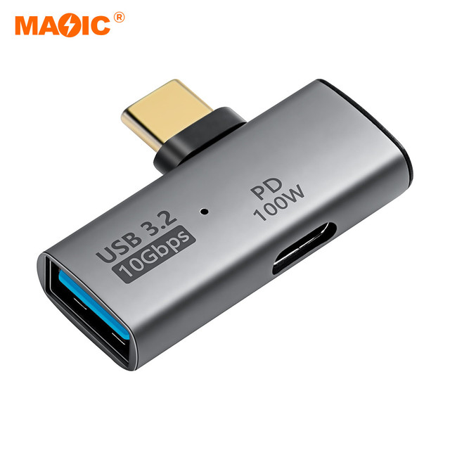 OEM ODM USB C to USB 3.2 10Gbps Type C to USB a Female OTG Adapter and 100W PD Power Supply Adapter for Laptop Tablet Phone