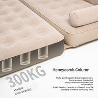 Canapé-lit pliable gonflable pour l'extérieur Matelas pneumatique automatique Imperméable Double chaise de camping Support stable Utilisation pour 2 à 4 personnes
