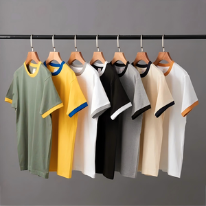 Ropa de Algodón 100% al Por Mayor a Bajo Precio, Camisetas Blancas Extra Grandes para Hombre con Hombros Caídos, Impresión Gráfica Personalizada - Product Image 1