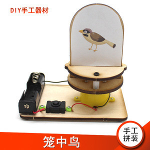 Kit científico de jaula de madera para pájaros, juguete educativo con funcionamiento manual y alimentado por batería para niños de 7 a 9 años, experimento científico, aprendizaje STEM - Product Image 5