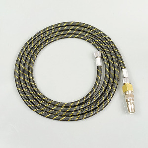 Tuyau de raccordement aérographe-compacteur d'air, interface 1/8 à 1/4, adaptateur de 1,8 mètre pour outils pneumatiques - Product Image 3
