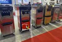 Machine à glace molle commerciale 3 saveurs