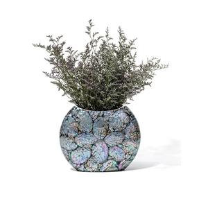 Jarrón de mosaico de flores de lujo hecho a mano jarrón de nácar decorativo para el hogar de Vietnam - Product Image 5