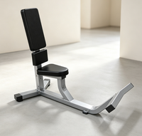 Banc utilitaire commercial réglable à 75 degrés en acier avec cadre en acier au carbone pour usage professionnel en salle de sport