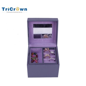Usine Nouvelle Marque Filles Pu Boîte De Rangement De <span class=keywords><strong>Bijoux</strong></span> <span class=keywords><strong>Avec</strong></span> <span class=keywords><strong>Miroir</strong></span> - Product Image 4