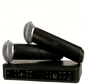 Sistema de Micrófono Inalámbrico de Doble Canal BLX288/Beta58A Usado, Micrófonos Vocales Profesionales para Karaoke en Vivo - Product Image 1