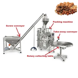 Mesin kemasan multifungsi kantong gula garam kacang Gusset butiran Doypack bubuk cair ekonomis otomatis