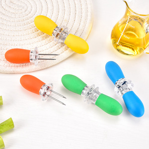 Corn Skewer Stainless Steel Heat Resistant Portable Outdoor Fruit Fork Kitchen Gadgets Meat Skewers BBQ Tools - Product Image 1