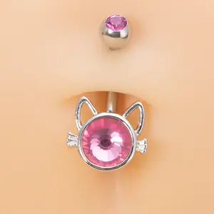 2401 Tierschlüsselnagel drei Farben verkauf knopf piercing Schmuck und Ring