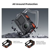 Cage de protection K&F Concept Action 6 pour caméra DJI en alliage d'aluminium, couverture intégrale, double ouverture, double bouton, cadre de protection