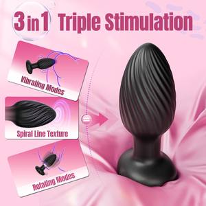 गर्म बिक्री वायरलेस रिमोट कंट्रोल पुरुष वाइब्रेटिंग प्रोस्टेट मालिश महिला पुरुषों के लिए गुदा वाइब्रेटर प्लग डिएटर सेक्स टॉय - Product Image 3