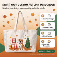 Sac fourre-tout en toile de coton réutilisable et écologique avec poignées renforcées, taille extra large pour un usage quotidien
