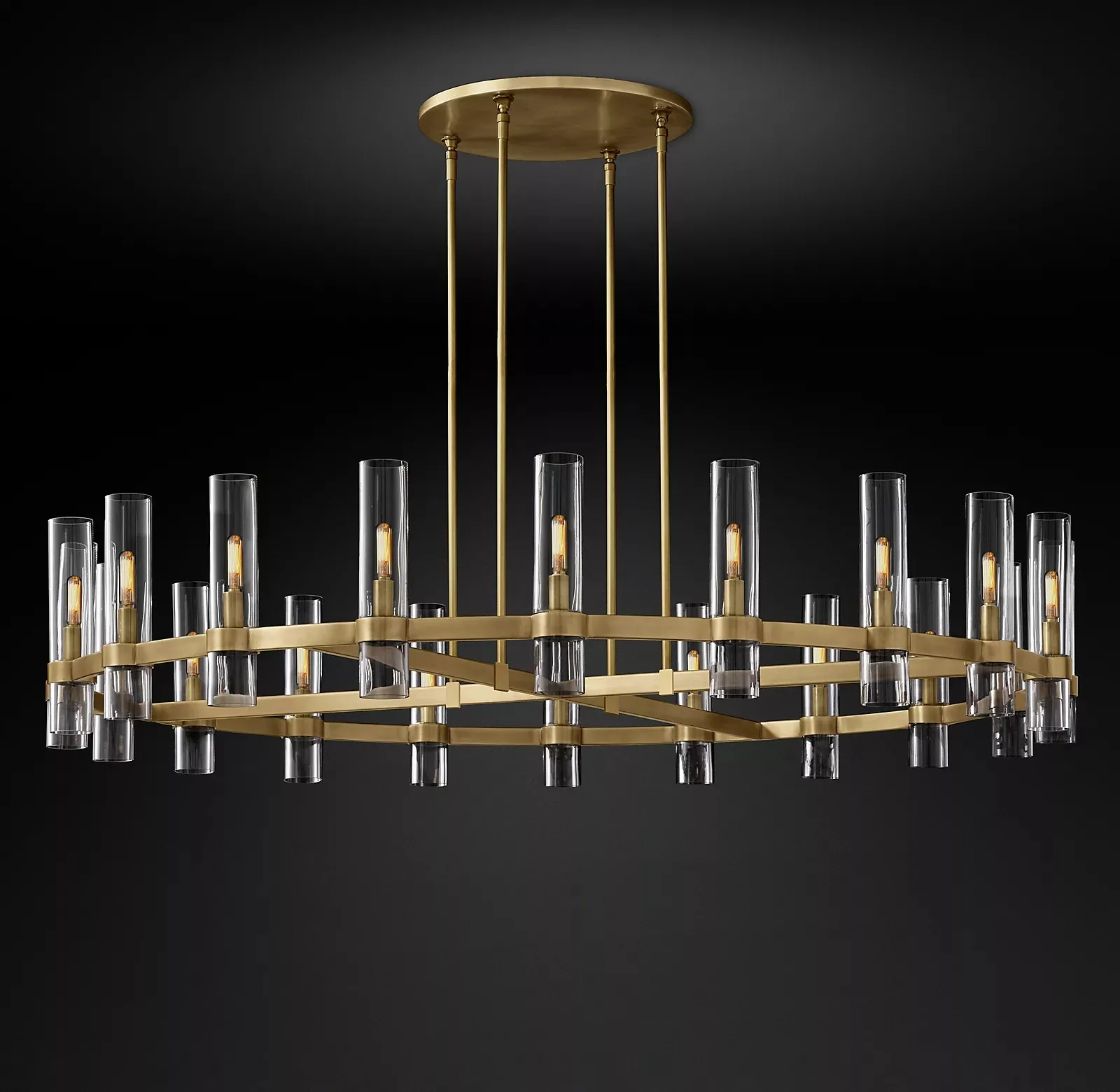 Lampadario nero e oro Art Deco E14 LED lampadari moderni in vetro rame lampade in nichel lucido