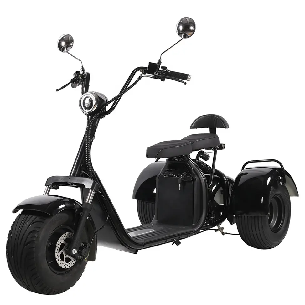 Scooters Tricycle 2022 New Design 1000w 1500w Adult Electric 3 Wheel X7 Unisex 60V Monopatin Monopattino 100-240V .ltd.