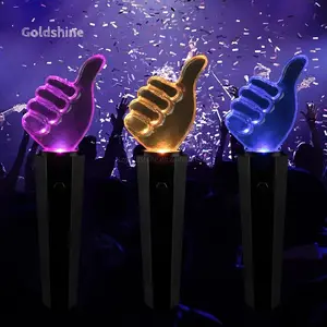 عصا إضاءة مروحة Kpop LED رسمية بشعار مخصص عصا إضاءة للحفلات الموسيقية عصا مروحة للمشجعيين عصا إضاءة للمناسبات