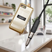 6 couleurs disponibles, perceuse à ongles électrique sans fil RRM, moteur à balais 20000 tr/min, mandrin 2,35 mm, outil de modelage des ongles pour salon de pédicure