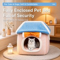 Lit pour animaux de compagnie en tissu en forme de maison pour meubles d'intérieur (autres meubles d'intérieur)