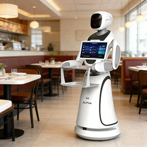 Robot <span class=keywords><strong>Camarero</strong></span> Económico, Asistente <span class=keywords><strong>de</strong></span> Catering Autónomo con Carga Automática para Puestos <span class=keywords><strong>de</strong></span> Comida Rápida, Cantinas Corporativas y Buffets - Product Image 1