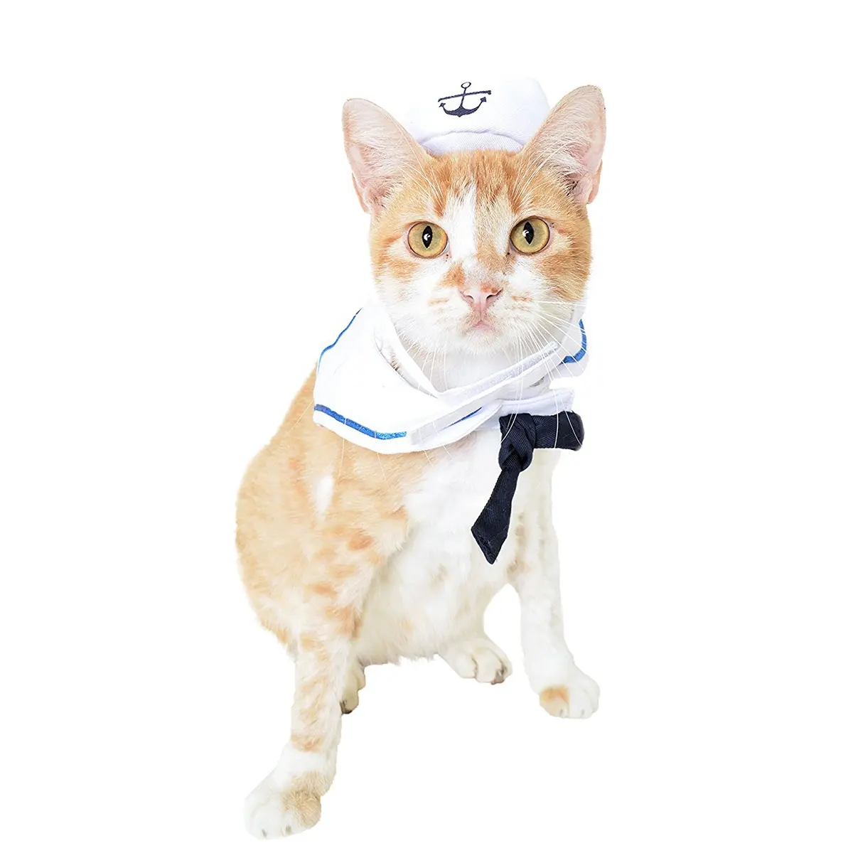 Venta al por mayor Cosplay Halloween Navidad para perro gato traje de perro marinero disfraz para perros pequeños perros gatos