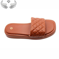 Nouvelles sandales plates pour femmes - Design élégant de la tige de la chaussure, confortables à porter, durables, antidérapantes et respirantes, pantoufles pour femmes