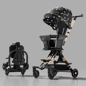 <span class=keywords><strong>Poussette</strong></span> bébé pliable légère <span class=keywords><strong>en</strong></span> métal personnalisable à quatre roues, <span class=keywords><strong>poussette</strong></span> portable <span class=keywords><strong>2</strong></span> <span class=keywords><strong>en</strong></span> <span class=keywords><strong>1</strong></span>, grande roue arrière, pour les enfants de 3 ans, intérieur - Product Image 5
