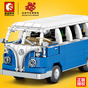 High Quality Blocks Beijing Auto Museum T1 <strong>Camper</strong> <strong>Van</strong> Car Model Building Blocks Car Bricks Compatible 10220 Kids <strong>Toys</strong> - Product Image 4