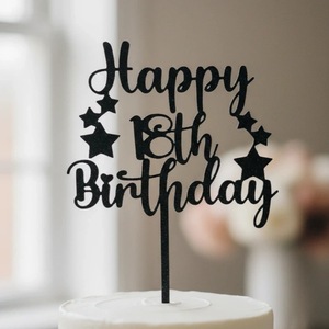 Tarjeta Decorativa Acrílica <span class=keywords><strong>para</strong></span> Pastel <span class=keywords><strong>de</strong></span> <span class=keywords><strong>18</strong></span> Años, Adorno <span class=keywords><strong>para</strong></span> Pastel <span class=keywords><strong>de</strong></span> <span class=keywords><strong>Cumpleaños</strong></span> Número <span class=keywords><strong>18</strong></span> - Product Image 6