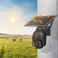 1080p mini cámara PTZ energía solar al aire libre inalámbrico 3G 4G tarjeta SIM cámara IP Cámara Solar 4g/