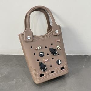Op Maat Gemaakte Croc Eva Tote Mini Strandtas Waterdichte Eva Kids Handtas Siliconen Zwemtassen Strand Opslag Bogg Tas Voor Vrouwen - Product Image 4