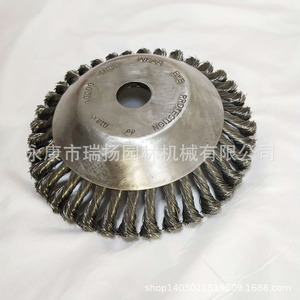 แปรงลวดเหล็ก 8 นิ้ว สำหรับหัวตัดเครื่องตัดหญ้า - Product Image 4