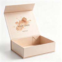 Boîte cadeau magnétique rouge pliable de luxe en carton rigide avec fermeture aimantée solide, boîte en carton recyclable