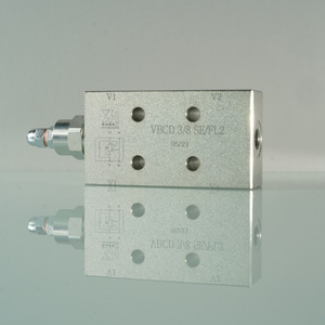 VBCD SE FL2 G1/4 G3/8 Vanne d'équilibrage unidirectionnelle manuelle Cylindre hydraulique Vanne de maintien de pression de type tuyau pour accessoires de vanne à huile - Product Image 4