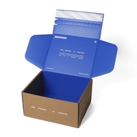 Boîte en carton personnalisée en matériaux recyclés avec pelliculage mat, gaufrage, auto-érection, bande déchirable et fermeture éclair pour cosmétiques