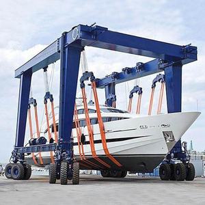 รถเครนยกเรือไฮดรอลิกเคลื่อนที่ขนาด 30 ตัน 50 ตัน 60 ตัน 75 ตัน 100 ตัน 200 ตัน แบบกำหนดเองสำหรับการขนส่งทางทะเล - Product Image 6