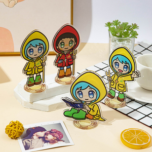 Wholesale Custom Jubilee Mascot UV Printed Transparent Acrylic <b>Keychain</b> 4x8cm Custom Shape Free Design Cute <b>Anime</b> Photo Logo - Product Image 1