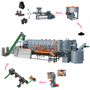 Presse hydraulique industrielle à moteur AC pour briquettes de charbon hexagonales, haute efficacité, pour la ligne de production de barbecue et de chicha - Product Image 1