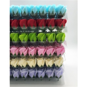 LUYI - Savon en forme de rose, vente en gros, tête de fleur de savon, décoration, boîte cadeau, bouquet, fleur artificielle - Product Image 6