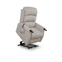 Fauteuil inclinable moderne en microfibre à une place avec pieds en bois, dossier rembourré, design écologique et fonction convertible en canapé-lit