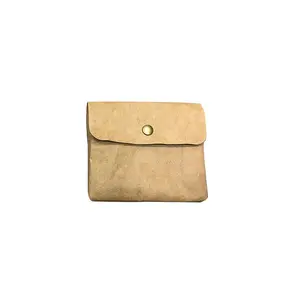 Personalizzato ambientale di protezione e resistenza allo strappo lavabile craft Kraft mini borsa della moneta sacchetto di carta