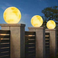 Lampe solaire en forme de lune pour extérieur, IP65 étanche, LED créative pour la décoration de la maison, du jardin, du porche, de la cour, éclairage de jardin
