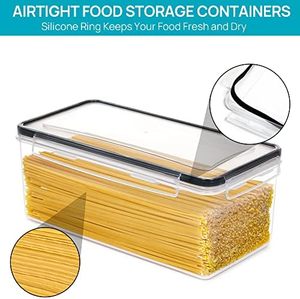 Vtopmart 4 cái 3.2L kín thực phẩm lưu trữ Container có nắp đậy BPA miễn phí nhựa mì ống tổ chức hộp cho nhà bếp đựng thức ăn lưu trữ nhà - Product Image 4
